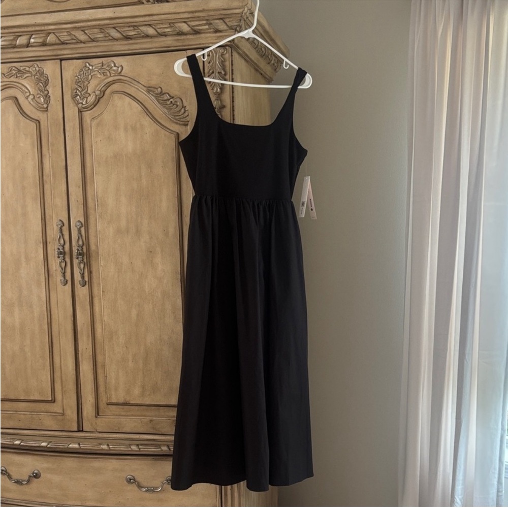 Aqua Black Midi Dress